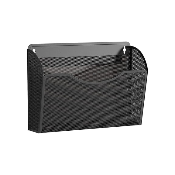 Black Magnetic Refrigerator Side Shelf No Punch Storage Organizer For Kitchen Wrap Bags Seasoning Containers In Black Color 13.97X8.66 Inches