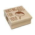 thumbnail image 1 of Rooting for You Motivational Quote Turnip Pun Square Rubber Stamp Stamping Scrapbooking Crafting - Medium 1.75in, 1 of 7