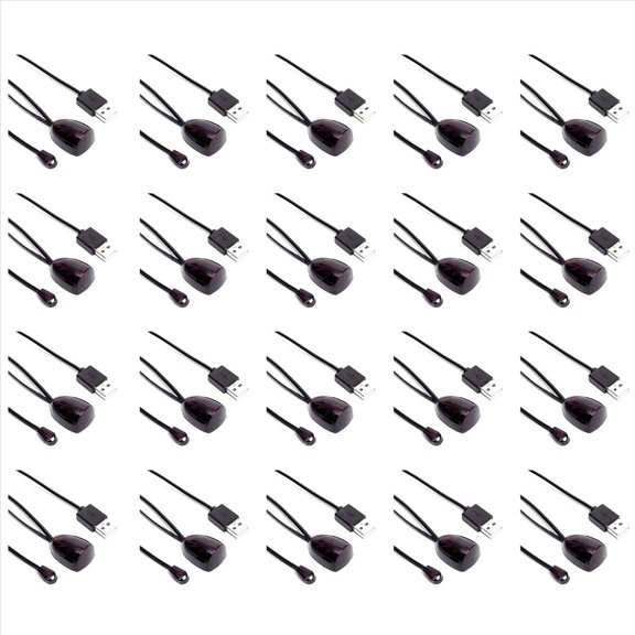20X Extensor IR Infrarrojo IR Receptor de Control Remoto USB IR Receptor Adaptador Transmisor para Caja de Cable Receptor Estéreo HD TV