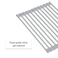 thumbnail image 2 of Yeacher Roll-Up Dish Drying Rack Multipurpose Rollable Over the Sink Silicone Kitchen Dish Drainer Sink, 2 of 8