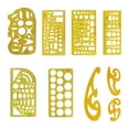 thumbnail image 2 of AMLESO template drawing measuring tool ruler stencil 9 Pieces, 2 of 8