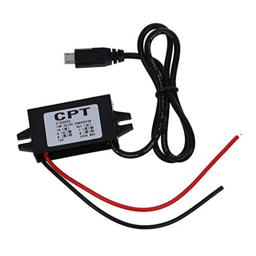 New Car Charger DC Converter Module 12V To 5V 3A 15W with Micro USB Cable