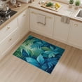 thumbnail image 2 of ODIKA 3'x5' Artistic Tropical Flora with a Modern Twist Washable Area Rug Non-Slip, Flatweave, Easy Care for Hallway, Laundry Room, 2 of 7