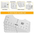 thumbnail image 4 of fastboy Handy T-Shirt Ruler Tool Alignment Craft Tool Guide 5PCS Accurate Centering for Flawless Designs Clear 8 Pcs 1Set, 4 of 6