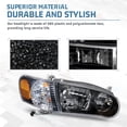 thumbnail image 3 of Black Housing JDM Headlights w/ Corner Signal Lamps For 2001 2002 Toyota Corolla, 3 of 7