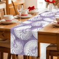 thumbnail image 5 of Table Runners 90 Inches Long Dress Scarves, Coastal Shell Purple Farmhouse Coffee/Dining/Kitchen Table Decor Table Runner for Living Room, Summer Ocean Shell Beach 13x90 Inch, 5 of 9