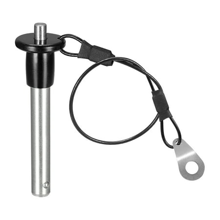 

Uxcell Ball Lock Pins 304 Stainless Steel Grip Push Button Locking Quick Release Pin with 24cm Wire 8mm to 41mm