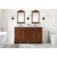 thumbnail image 6 of Elegant Lighting Vf30460d Francis 60" Free Standing Double Basin Vanity Set - Wood, 6 of 8