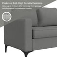 thumbnail image 6 of Hillsdale Furniture Alamay Upholstered Fabric Loveseat Smoke Gray, 6 of 14