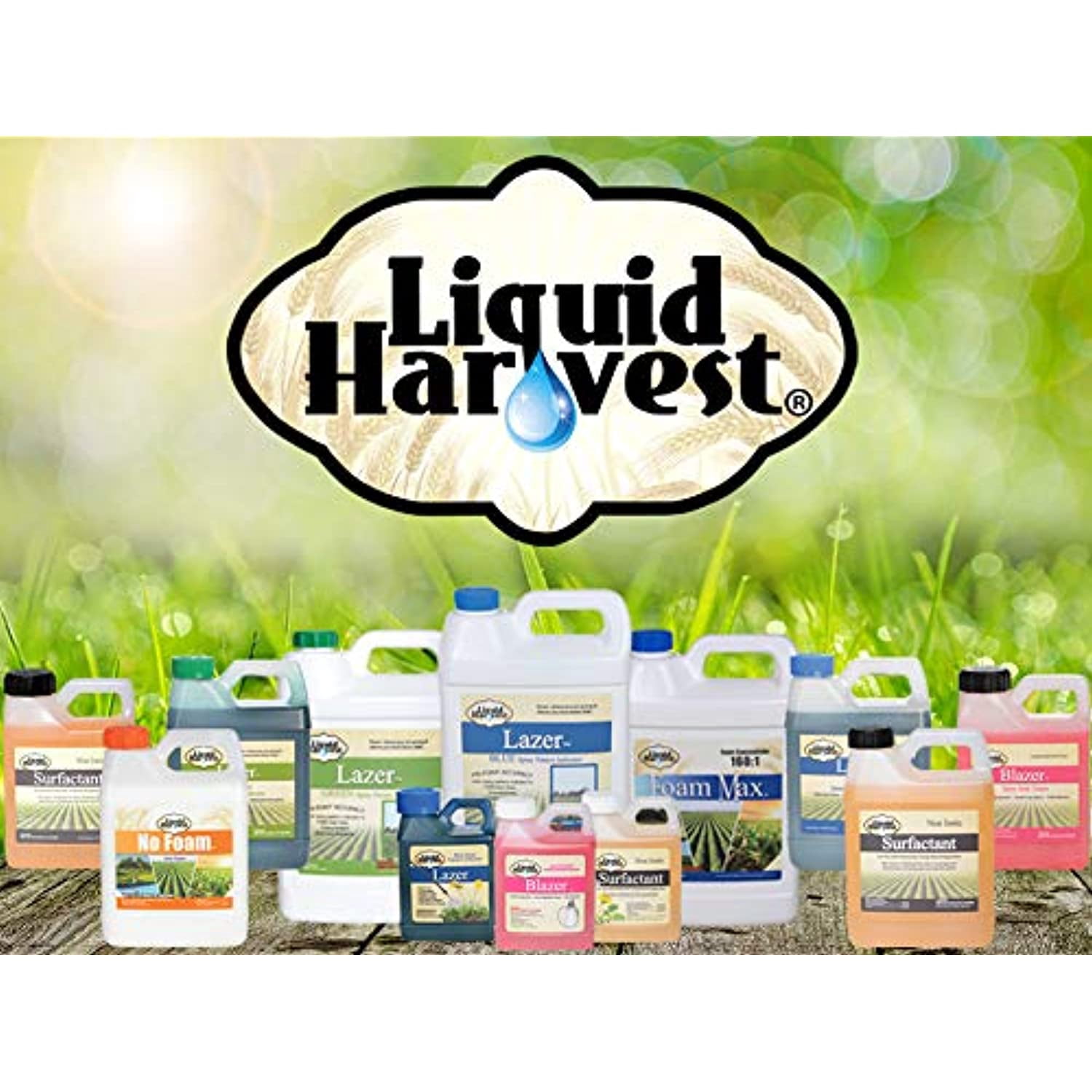 Liquid Harvest Lazer Blue Concentrated Spray Pattern Indicator - 1 Gallon (128 Ounces) - Perfect Weed Spray Dye, Herbicide Dye, Fertilizer Marking Dye, Turf Mark and Blue Herbicide Marker