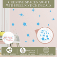 thumbnail image 3 of Wall Decor Plus More WDPM1731 Splatter and Splotches 13 Piece Wall Vinyl Sticker Dots Decal 5"-1.75" FUN Mud Art Room School Ice Blue, 3 of 4