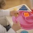 Baby Silicone Suction Plate Portable Silicone Divided Placemat for