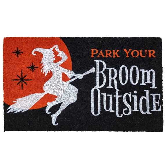 Briarwood Lane Halloween Coir Doormat 30x18 Come in For a Spell Natural Fiber For Halloween Coir Doormat