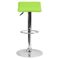 thumbnail image 6 of Flash Furniture Contemporary Green Vinyl Adjustable Height Barstool with Solid Wave Seat and Chrome Base, 6 of 6