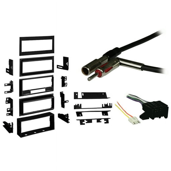 Fits Chevy Corvette 1984-1989 Single DIN Harness Radio Install Dash Kit