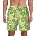 thumbnail image 2 of Goofa Kiwi Lemon Printed Men's Swim Trunks Board Shorts Quick Dry Mens Swimming Trunks with Compression Liner,Breathable Fit Hawaii Beach Shorts-3X-Large, 2 of 9