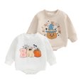 thumbnail image 6 of LILIYA Halloween Long Sleeve Romper for Girls, Dress Style Jumpsuit, Party Outfit for Holiday and Photoshoot 12-18 Months, 6 of 9