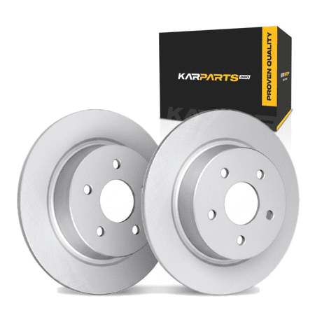 KarParts360 For Chevy Vectra 2003 04 05 06 07 2008 Brake Set Rear | Cast Iron | Vented | 5 Lug | Plain Rotor | 4.50 Inches Bolt Circle | Performance/Racing