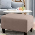 thumbnail image 3 of Mdesiwst Footrest Stool Cover Wear Resistant Scratch-proof Simple Installation Oversized Square Rectangle Footrest Stool Slipcover, 3 of 7