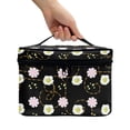thumbnail image 3 of HELLHERO Makeup Brush Holder Bag Travel Cosmetic Toiletry Bags Zipper Storage Bag Mom for Women Men Flowers Pattern, 3 of 6