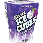 Ice Breakers Ice Cubes Sugar Free Gum, Arctic Grape, 40 Pieces