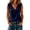 Navy, variant on Women's Ruffle Trim Sleeveless Tank Top Summer Loose V Neck Plain Shirt Cute Boho Travel Tops Black