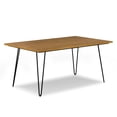 thumbnail image 5 of Simpli Home Hunter 66 inch x 40 inch Rectangle Industrial Dining Table in Oak, 5 of 12