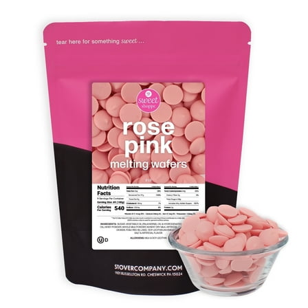Sweet Shoppe Rose Pink Colored Gluten-Free Melting Wafers, 2 lbs