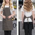 thumbnail image 4 of Waterproof Chef Apron with Pockets - Adjustable Black Cooking Apron for Men & Women, Oil Resistant Kitchen Bib Apron for Baking, Grilling & Home Cooking Protection, 4 of 4