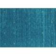 thumbnail image 1 of Ahgly Company Indoor Rectangle Abstract Turquoise Blue Contemporary Area Rugs, 5' x 7', 1 of 4