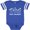 Football Blue and White, variant on Inktastic Happy Hanukkah with lit candles Boys or Girls Baby Bodysuit