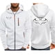 thumbnail image 3 of Sudadera con capucha y logo de murciélago de película divertida para hombre, de gran tamaño, estilo hip hop, informal, con bolsillo y cremallera, cálida, para otoño, 3 of 5