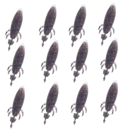 Yihuala 2 Pack Artificial Baits Soft Lures Floating Fishing Lures for Pike Swimbait Fishing Tackle Accessory