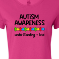 thumbnail image 4 of Inktastic Autism Awareness Understanding and Love with Puzzle Pieces Women's T-Shirt, 4 of 5