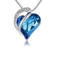 thumbnail image 1 of Collar con colgante de corazón Sonducket gargantilla de cristal joyería fiesta de disfraces Azul Type1 NO1, 1 of 6