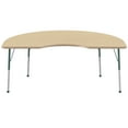 thumbnail image 3 of 48in x 72in Kidney Premium Thermo-Fused Adjustable Activity Table Maple/Maple/Green - Toddler Ball, 3 of 7