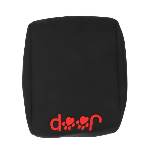 Armrest Box Pad, Center Console Cover Convenient Charming Compact Wear Resistant For Professional Use For General Purpose For Vehicle For Auto For Car Black And White,Black And