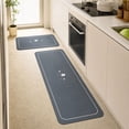 thumbnail image 5 of Diatomaceous Earth Absorbent Mat, 2 Pack Water and Oil Absorbing Quick Dry Non Slip Kitchen Bathroom Entryway Rug, Multicolor, 16x24 and 16x47 Inch, 5 of 6