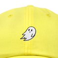 thumbnail image 2 of Dalix Ghost Glow in the Dark Embroidered Mens Womens Cotton Dad Hat Baseball Cap Adjustable in Yellow, 2 of 5