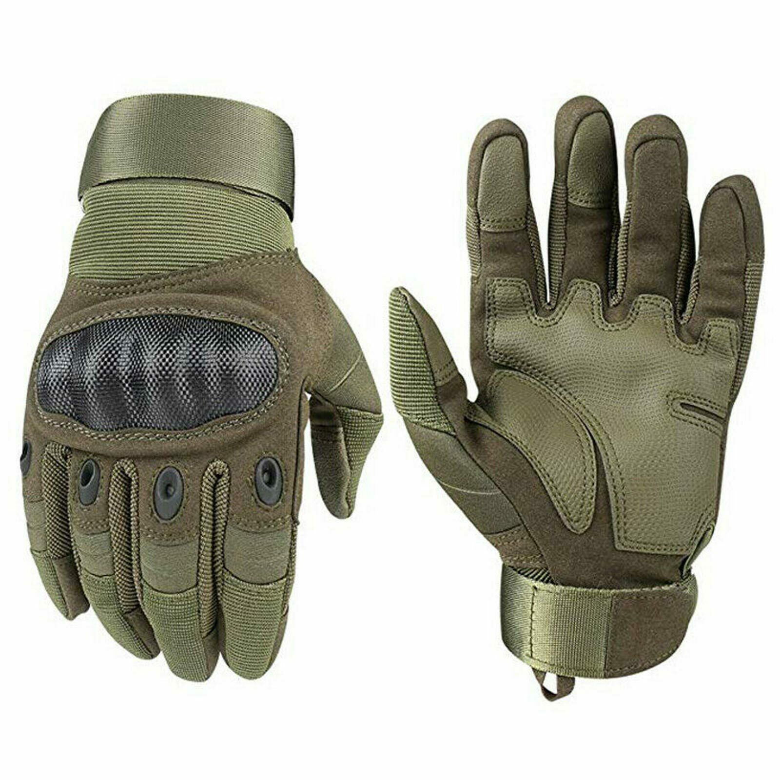 Hard Knuckle Tactical Gloves Men Military Glove Shooting Airsoft Paintball Large for sale online 