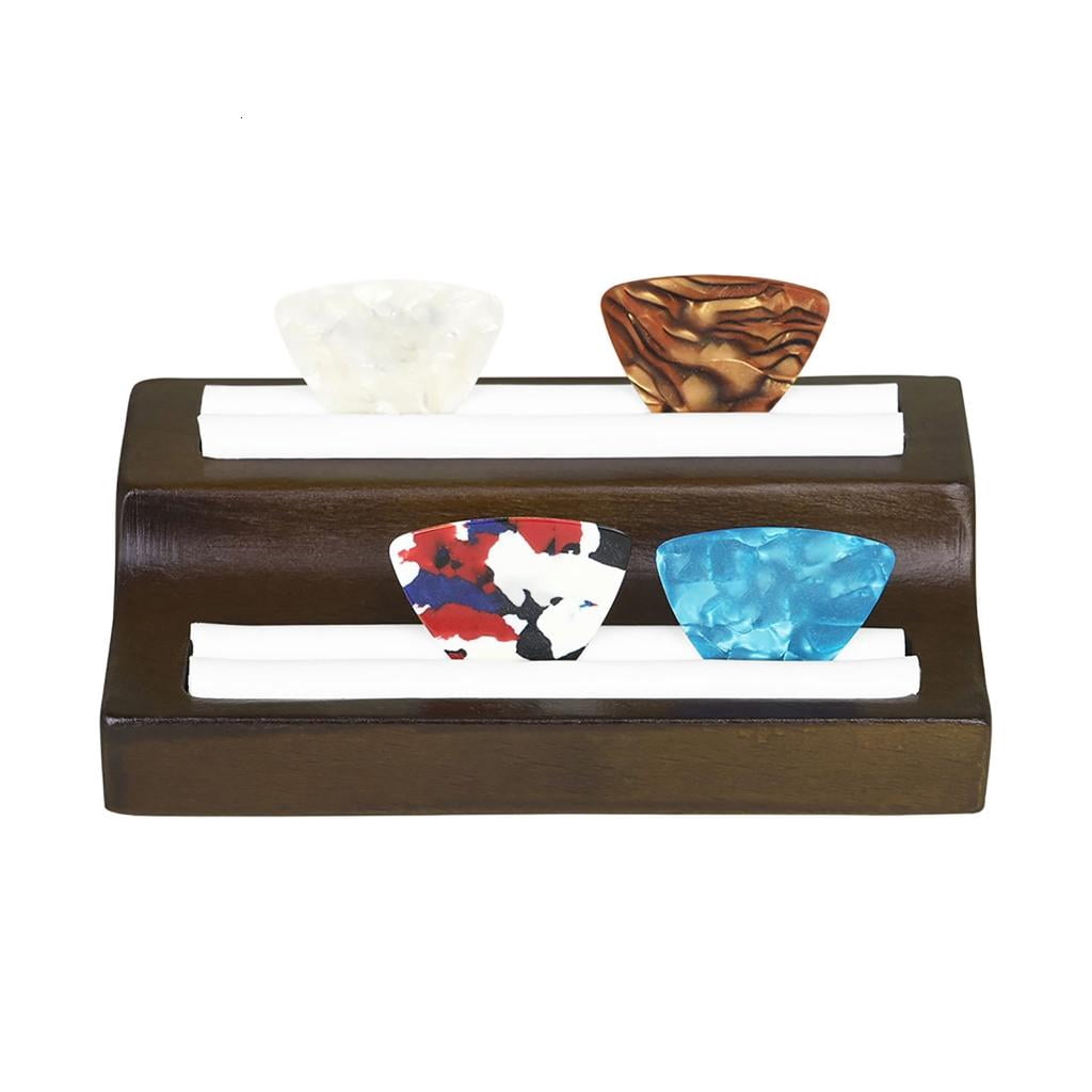 Yihuala Portable Guitar Pick Storage Box with 100 Picks Light weight Guitar Pick Display Holder For Musicians Practice