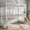 White, variant on Morufur Triple Bunk Bed, Twin Over Twin Over Full Metal Bunk Bed Frame with Guardrails & Ladders, Heavy-Duty 3-Tier Bunk Beds for Teens Adults, No Box Spring Needed, White