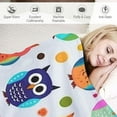 thumbnail image 3 of COMIO Owl Blanket, Soft Warm Fuzzy Plush Blanket, Smooth Cozy Flannel Throw Blanket for Bed/Couch/Office/Camping, 3 of 6