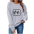 thumbnail image 3 of guisaled Couples Sweatshirts Matching Girlfriend Boyfriend Cute Valentines Day s Couple Anniversary Comfort Crewneck Sweatshirt, 3 of 5