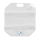 thumbnail image 1 of 15L Collapsible Water Container Food Grade PVC Portable Water Tank with Carry Handle for Camping Riding White, 1 of 4