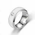 thumbnail image 1 of Smart Ring, No Charge and Depth Waterproof Universal Wear Smart Ring, Magic Wearable Device Universal Ring for Mobile Phone, NFC Smart Rings(size 11)，2pcs，silver, 1 of 5