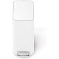 thumbnail image 4 of Small Bathroom  with Lid, Stainless Steel Waste Basket, 5 Liter / 1.3 Gallon, White, 4 of 7