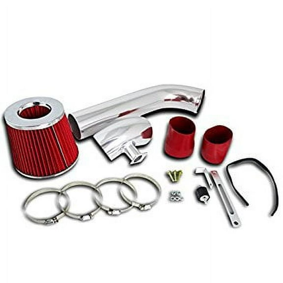 Spec-D Tuning AFC-E3692V6RD-AY BMW E36 323i 325i 328i L6 6Cyl Cold Air Intake System Filter Red