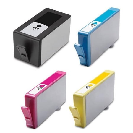 PrinterDash Compatible with HP OfficeJet 6000/OfficeJet 6500/OfficeJet 7000/OfficeJet 7500/OfficeJet PRO 6500 Series High Yield Inkjet Combo Pack (BK/C/M/Y) (NO. 920XL) (CD97MP)