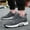 Grey, variant on iTNHFP Womens Walking Sneakers Couples Fashion Solid Color Mesh Lace Up Sneakers for Men and Women with The Same Type Of Running Shoes